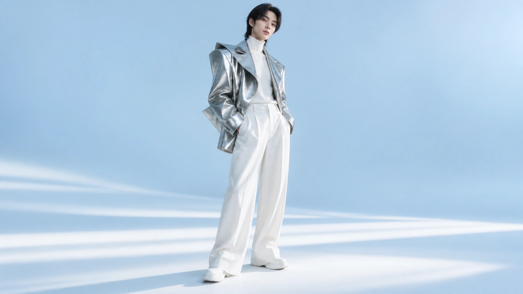 CHROME 银色未来，人物自主概念